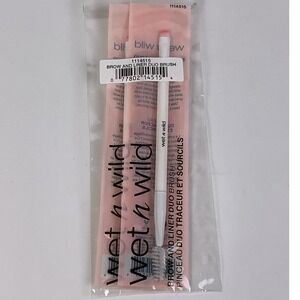 Wet n Wild Brow and Liner‎ Duo Brush 4G02 Dual Ended 2 Pack New